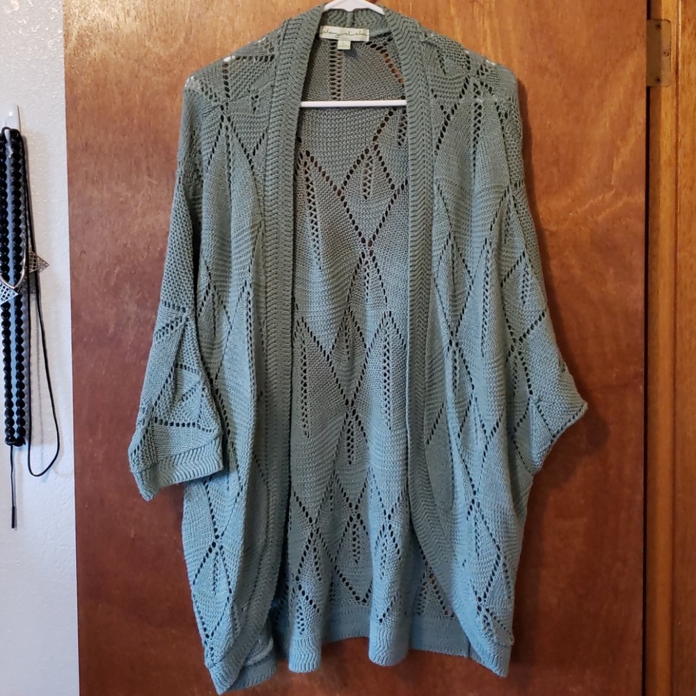 Sea moss green kimono